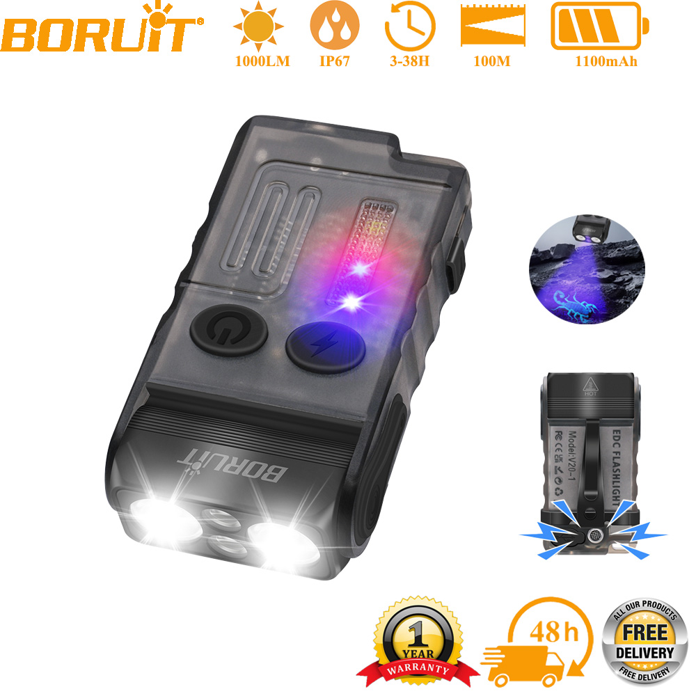 Outdoor Adventure Inc - BORUiT V20 EDC Anahtarlık El Feneri