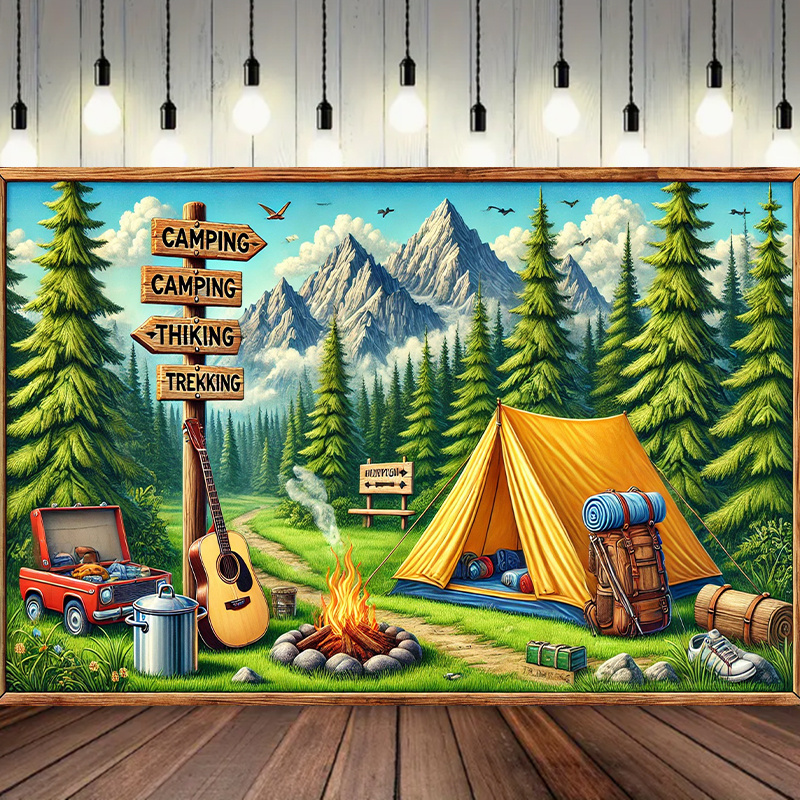 Outdoor Adventure Background - 1 kamp ve açık hava macera