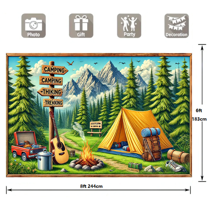 1 kamp ve açık hava macera ark - Outdoor Adventure Background incelemesi ve fiyatı